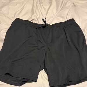 Athletic Works Men's Black Athletic Shorts